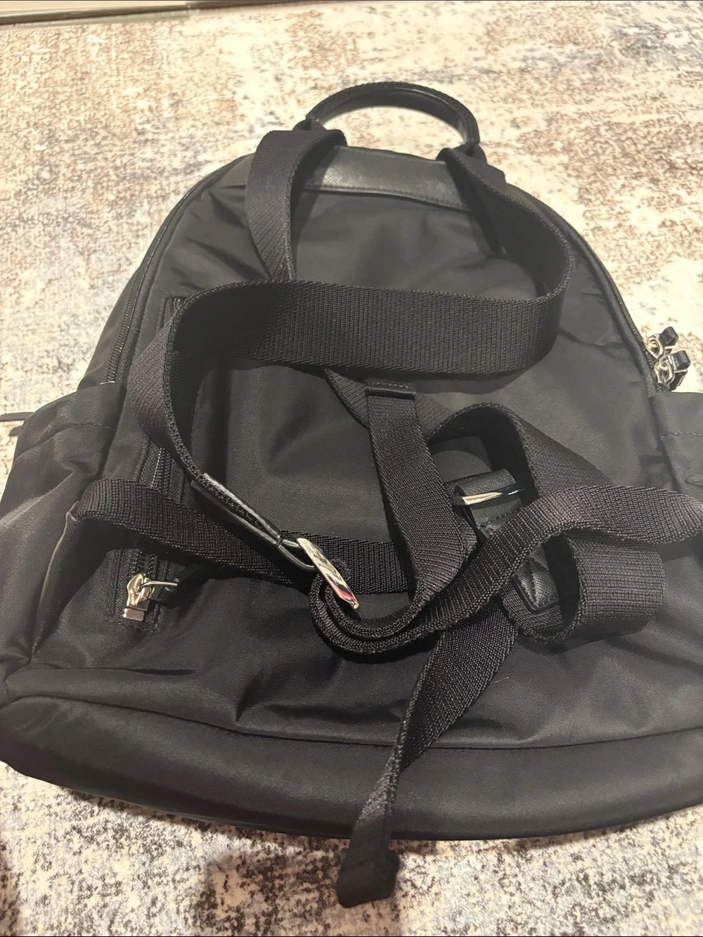 Tory Burch Black Nylon Backpack - Sleek Everyday Bag